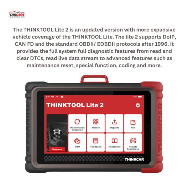 Thinkcar's THINKTOOL Lite 2, A 7-inch Full Functions Diagnostic Tool: 2024 - Image 3