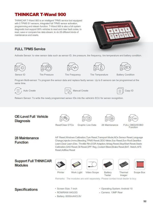 THINKCAR T-Wand 900 - Image 3